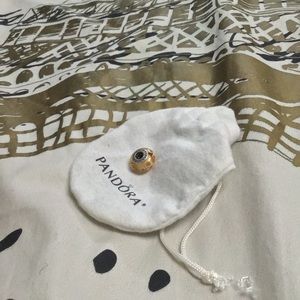 Pandora Murano Glass Bead Yellow Flowers Charm